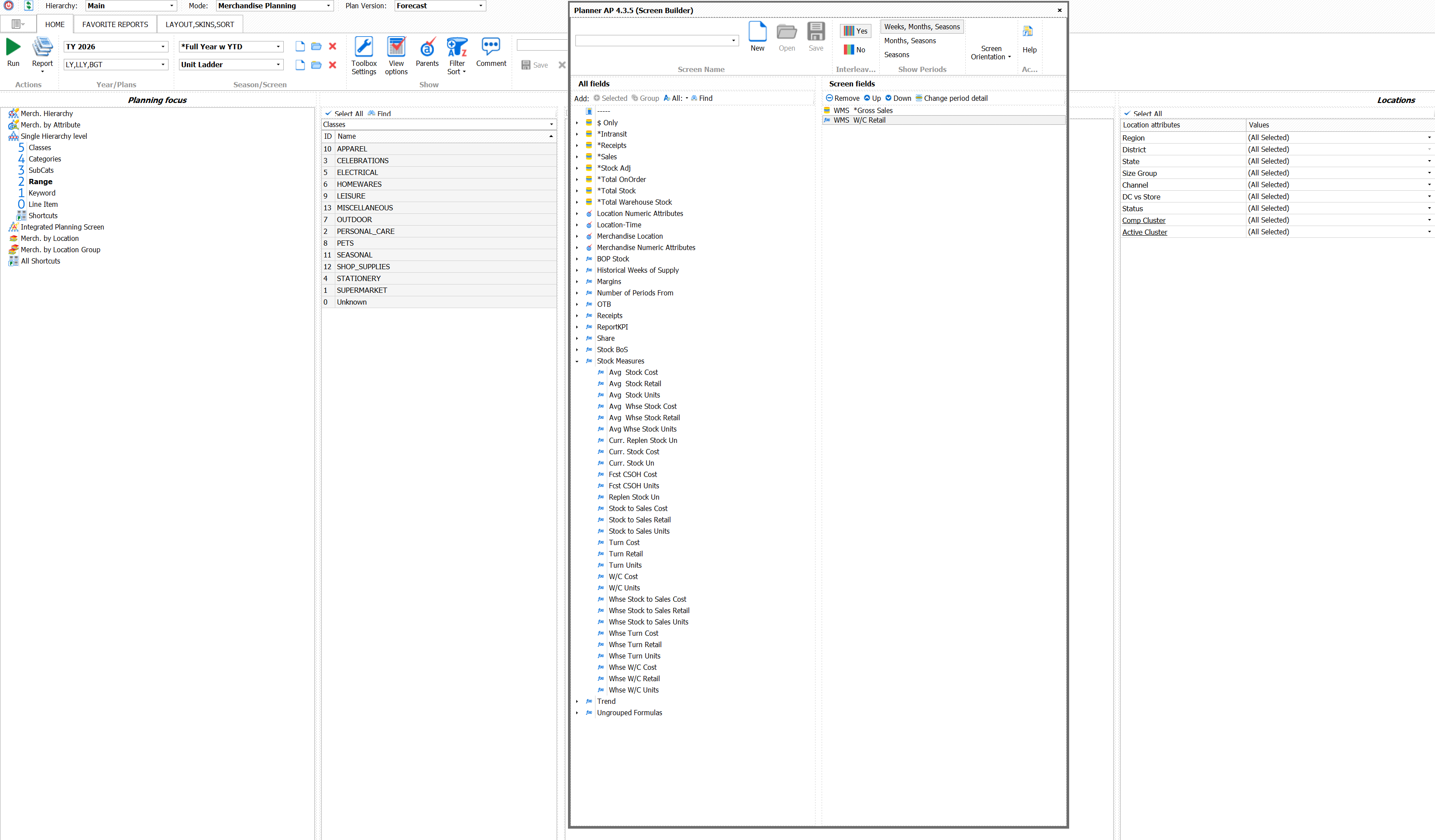 Plenty of Stock KPIs.
