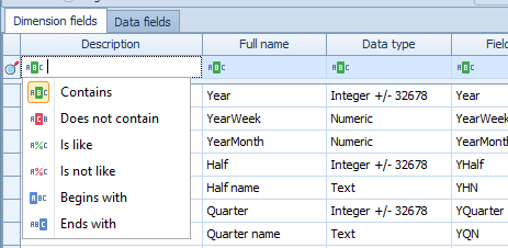 How to make selections on the Logs & Settings tab