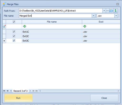 How to make selections on the Logs & Settings tab