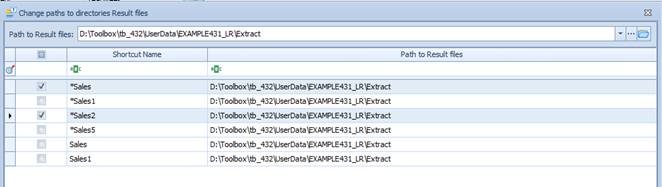 How to make selections on the Logs & Settings tab