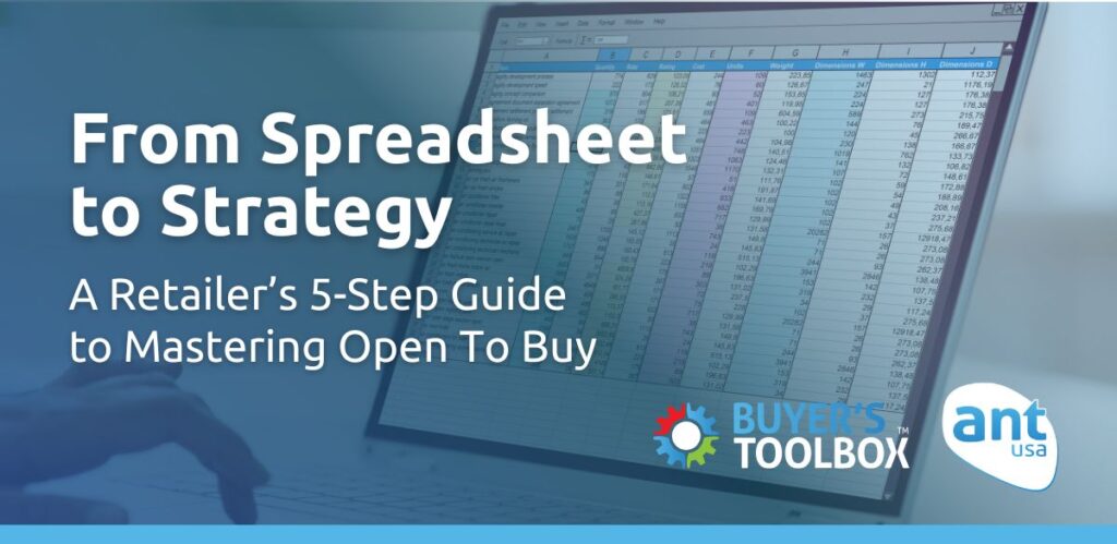 An illustrative image representing a retailer's journey from manual spreadsheets to strategic inventory management, highlighting the concept of Open to Buy (OTB) as a data-driven approach to optimize inventory, improve cash flow, and enhance profitability.