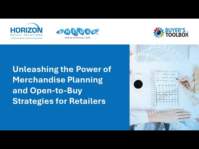 Watch Horizon Retail Solutions in an exclusive session on 'Unleashing the Power of Merchandise Planning and Open-to-Buy Strategies for Retailers', featuring industry experts from ANT USA. Elevate your understanding of Merchandise Planning and Open-to-Buy strategies and discover how leading retailers effectively leverage these techniques to align inventory with sales forecasts. Also, witness a live demonstration from ANT USA. Trust us; this is an event you won't want to miss!